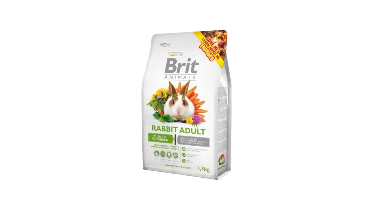 Brit Animals Rabbit Complete 1,5kg – Musti ja Mirri Riihimäki